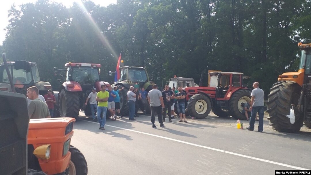 Ratari u protestu kod Batočine, 14. avgust 2022. 