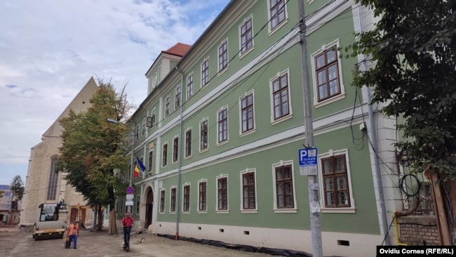Colegiul Reformat din Cluj, renovat în 2018 cu 2 milioane de euro alocați de Guvernul maghiar.