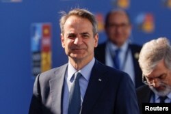 Grčki premijer Kirjakos Micotakis na NATO samitu u Madridu, 30. juni 2022.