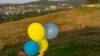 В аннексированном Крыму запускали воздушные шары в цветах украинского флага (+фото)