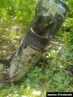 Уламки збитої 8 серпня 2022 року російської ракети «Калібр»