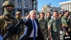 Борис Джонсон в Киеве 24 августа 2022 года