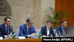 Predsednik Srbije Aleksandar Vučić održao je u Beogradu sastanak sa predstavnicima kosovskih Srba, 21. avgust 2022.