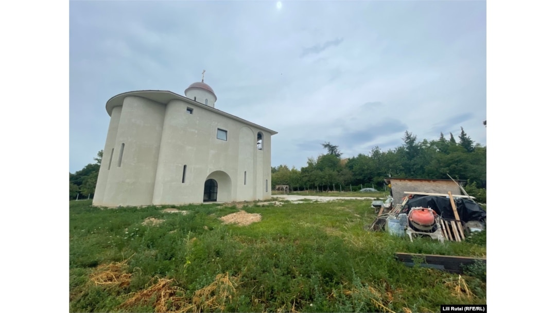 An unfinished Orthodox church on the outskirts of Heviz