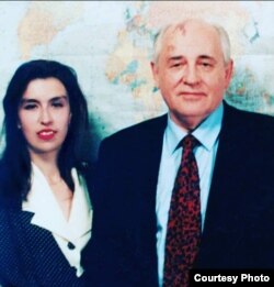 Лилия Клюковская и Михаил Горбачев. Уфа, весна 1996 года