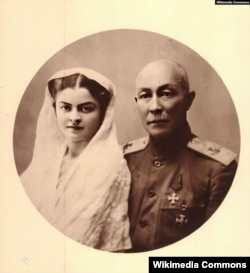 Князь Темирбулат Бекович-Черкасский с женой Надживат Каплановой