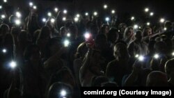 ცხინვალი, უკრაინაში მებრძოლი რუსი სამხედროების მხარდამჭერი კონცერტი