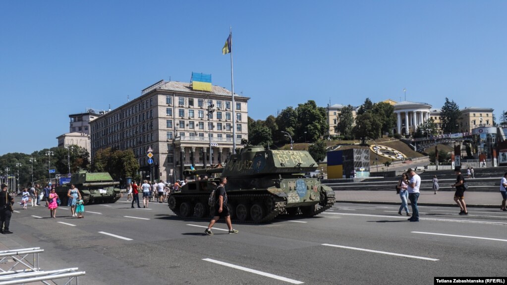 Ukraine -- Kyiv on Independence day of Ukraine August 24, 2022