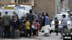 Residents in the Iranian city of Hamadan have been without running water for several days. 