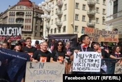 Studenții Forumului Național protestează în Timișoara