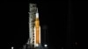 Звышцяжкая ракета SLS з караблём Orion на стартавай пляцоўцы мысу Канавэрэл