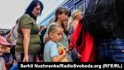 Евакуаційний потяг з Донбасу. Покровськ, Донецька область, 7 серпня 2022 року