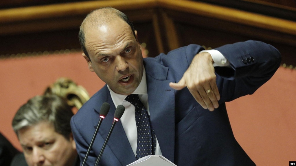 Italian Foreign Minister Angelino Alfano (file photo)