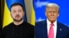 Ukrainian President Volodymyr Zelensky and U.S. President Donald Trump (file photos)