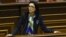 Armenia - Justice Minister Arpine Hovannisian speaks in parliament, Yerevan, 16Mar2016.