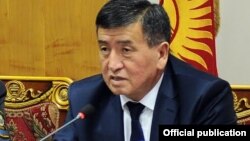 Қырғызстан премьер-министрі Сооронбай Жээнбеков.