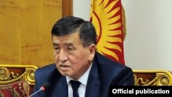 Глава кыргызского правительства Сооронбай Жээнбеков.