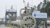 Logoul companiei Nord Stream în Lubmin, lângă Greifswald, Germania