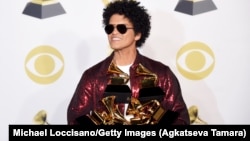 ԱՄՆ - Բրունո Մարսը՝ «Գրեմմի» 60-րդ մրցանակաբաշխության գլխավոր հերոս, Նյու Յորք, 28-ը հունվարի, 2018թ․