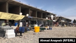 The once bustling market in Bagram earlier this month.