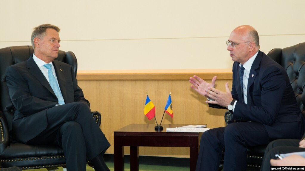 Klaus Iohannis și Pavel Filip, New York, 20 septembrie 2017
