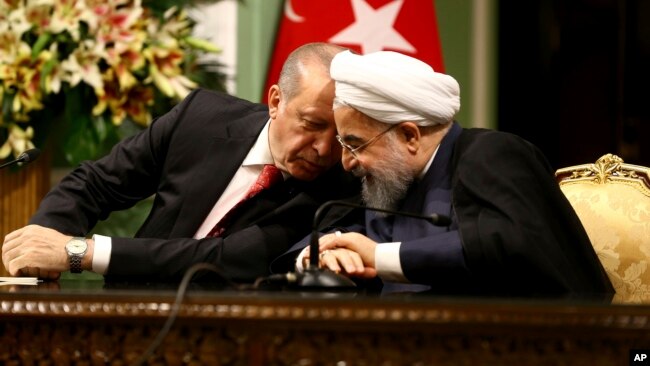 حسن روحانی و رجب طیب اردوغان، روسای جمهوری ایران و ترکیه
