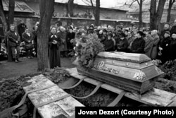 Похороны Яна Палаха на Ольшанском кладбище в Праге