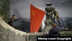 Трехмерная панорама «Память говорит. Дорога через войну». Фото Николая Лосева. Санкт-Петербург, 15 февраля 2020 года