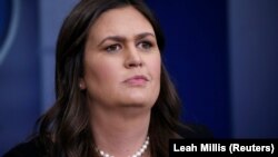 Sekretarja e Shtëpisë së Bardhë, Sarah Sanders.