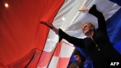 Hrvatska predsjednica u vrijeme predizborne kampanje u bh. gradu Mostaru