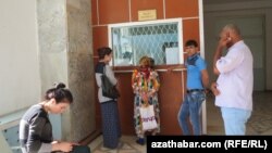 Turkmənistan - Lebap vilayətində dəmiryol stansiyası