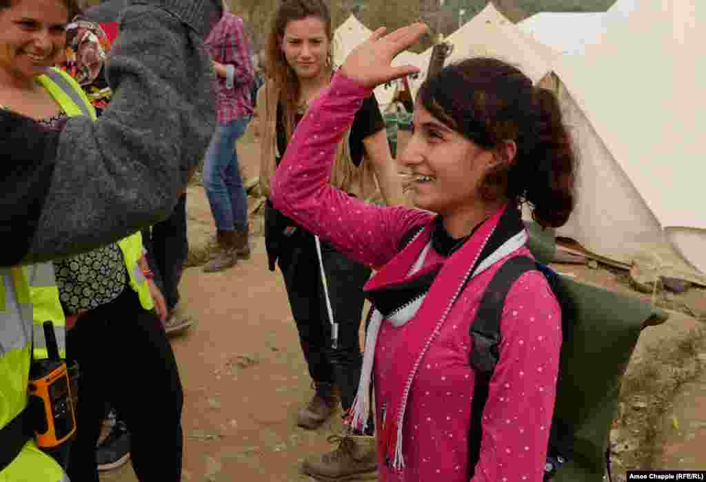 Thirteen-year-old Raida is now equipped for the onward journey with a bag that is very much her own. For the migrant kids stuck in the makeshift camp, the sense of accomplishment is plain to see. Nagler says “the kids are really happy when they make something themselves, they feel empowered that they can actually do something and they can have a useful object or product they can carry onwards." 