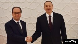 François Hollande və İlham Əliyev