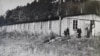 Один из бараков лагеря после окончания Второй мировой войны