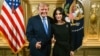 АҚШ президенти Дональд Трамп ва Ўзбекистон президенти администрацияси раҳбари Саида Мирзиёева. Сурат 2026 йил 2 октябрда эълон қилинган.
