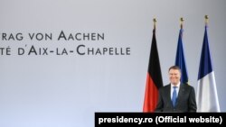 Klaus Iohannis la Aachen