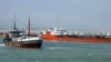 An Iranian oil tanker sets sail on the Caspian Sea, where shipping activity between Russia and Iran has increased as Moscow's war in Ukraine and Middle East tensions disrupt established trade routes. (file photo)