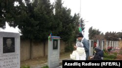 Azerbaijan -- the Second Alley of Martyrs in Baku - 20Jan2016