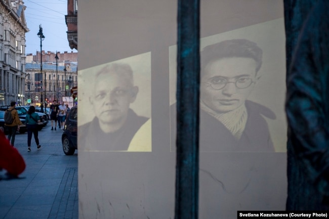 Портреты с акции "За спинами полка" в Петербурге. Фото: Светлана Кожуханова