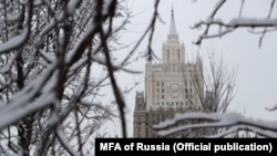 RUSSIA - The building of Russia's Ministry of Foreign Affairs in Moscow.