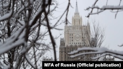 RUSSIA - The building of the Russian Foreign Ministry in Moscow.