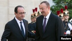 F.Hollande və İ.Əliyev