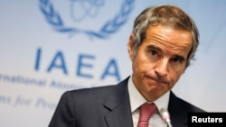 The head of the International Atomic Energy Agency, Rafael Grossi (file photo)