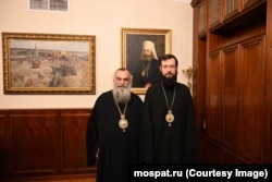 Владыка Николоз Пачуашвили (слева) в Москве
