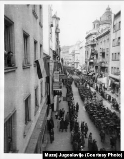 Demonstracije povodom odbacivanja sporazuma o pristupanju Jugoslavije Trojnom paktu, Beograd 27. marta 1941.