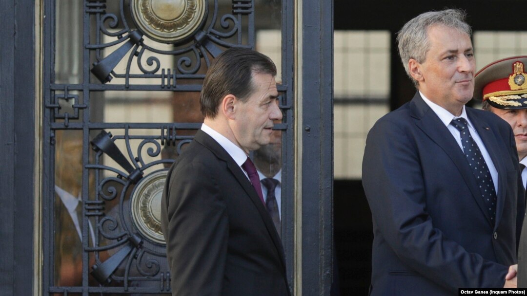 Premierul Ludovic Orban și ministrul de Interne Marcel Vela