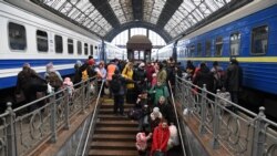 Ljudi iz Odese stižu u Lviv, 3. mart 2022.