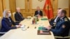 Sjednica Savjeta za odbranu i bezbjednost koju je 3. marta 2022. napustio Strahinja Bulajić (drugi s desna), onemogućivši odluku bitnu za saradnju sa NATO-om. Na lijevoj strani stola je odlazeći premijer Zdravko Krivokapić, a na čelu stola predsjednik države Milo Đukanović. 