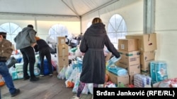 Građani Podgorice doniraju pomoć Ukrajini, 2. mart 2022.