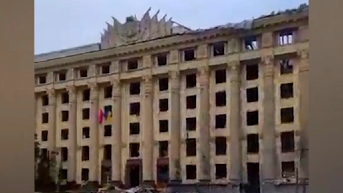 Russian Missile Blamed For Kharkiv Administration Building Blast Amid ...